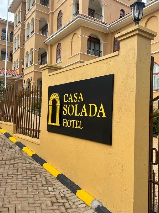 Casa Solada Hotel — entrance sign