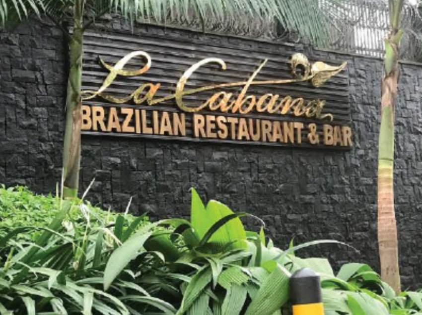 La Cabana — laser-cut restaurant sign