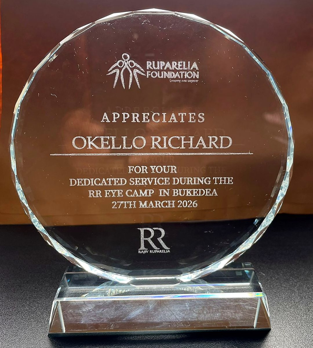 Ruparelia Foundation — engraved crystal award
